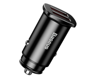 Ładowarka i akumulator BASEUS Ladowarka samochodowa Square 2xUSB QC3.0 5A 30W czarna